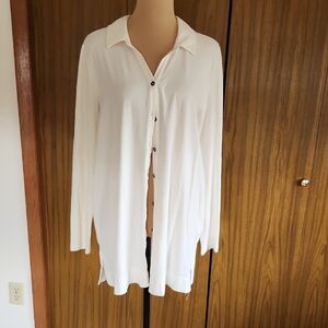 J. Jill White Button-Down Women's Shirt. Worn Once